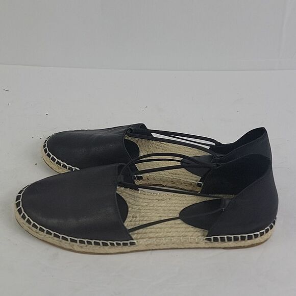Eileen Fisher Lee Espadrille Black Flat Women's Shoes. - Picture 6 of 13